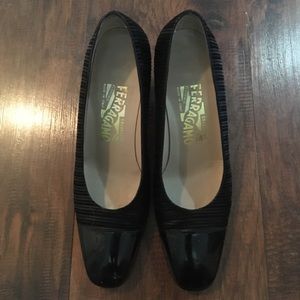 Authentic Salvatore Ferragamo Boucle’ Heels